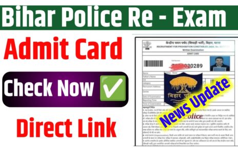 UP Police Re Exam Date 2024 Admit Card Check