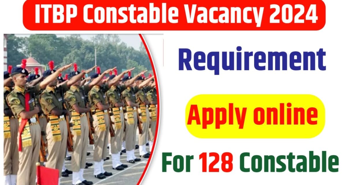 ITBP Constable New Bharti 2024 Apply Online